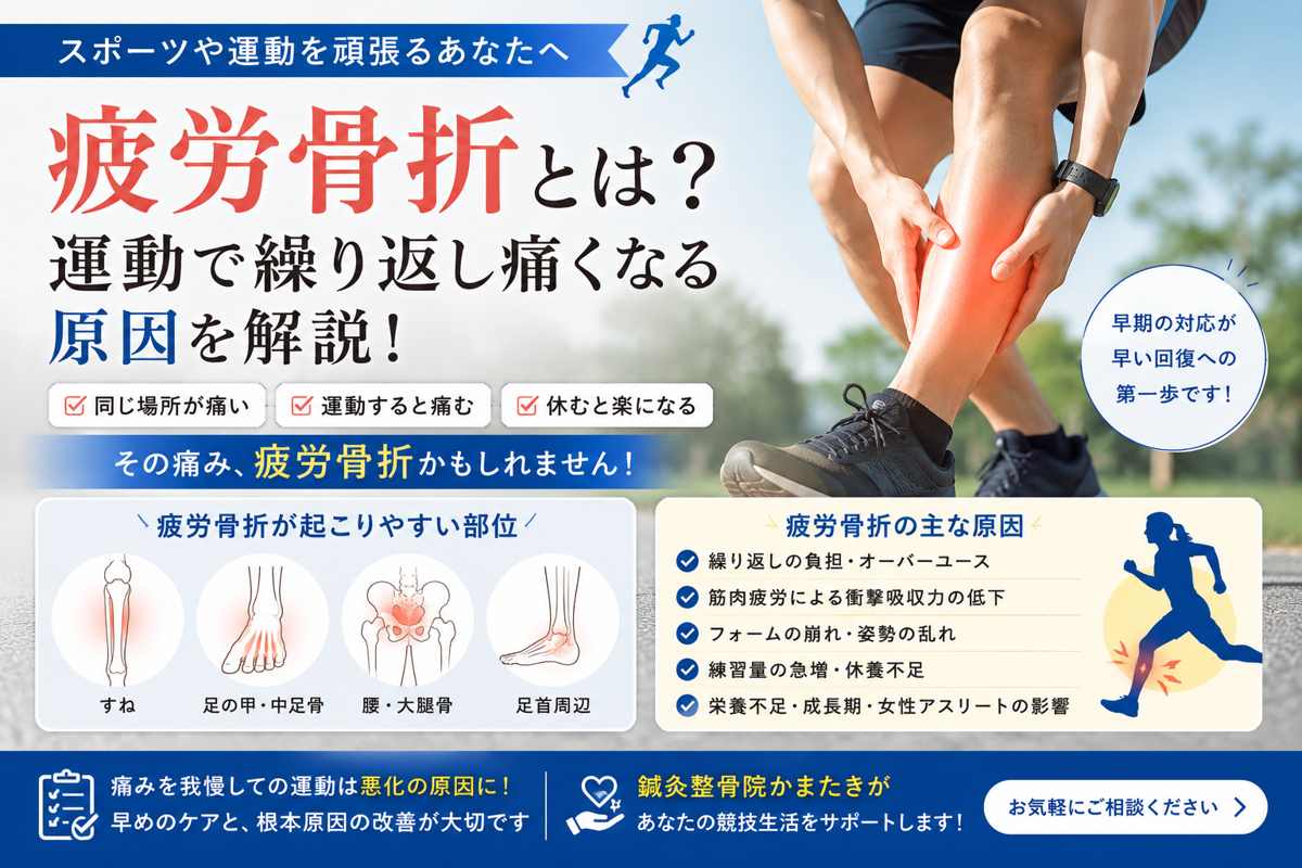 疲労骨折とは？運動やスポーツで繰り返し痛くなる原因を解説