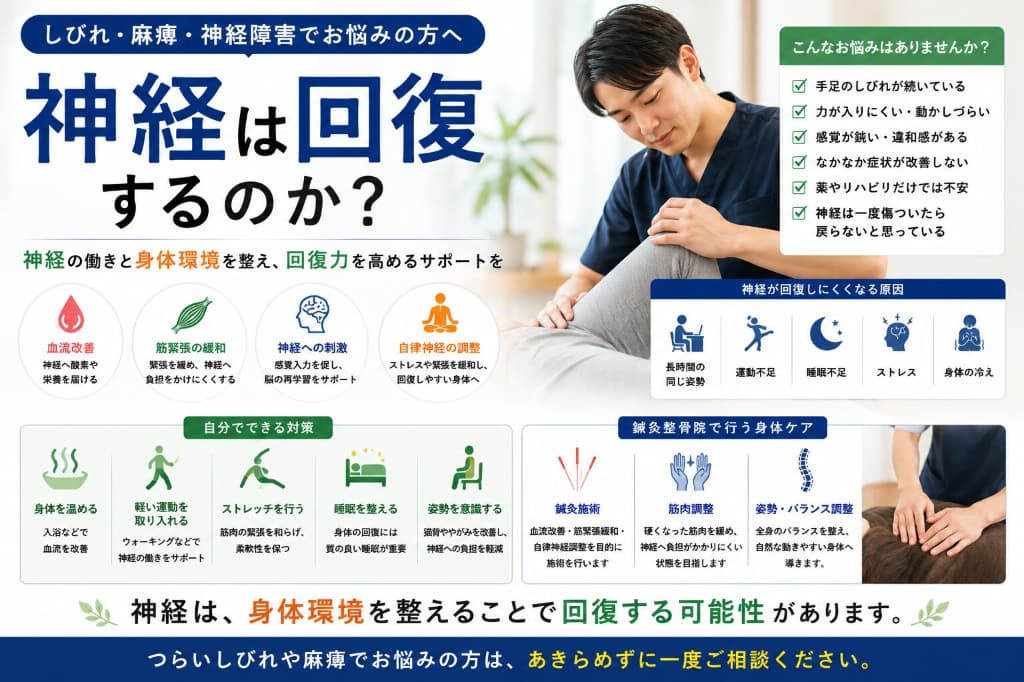 神経は回復するのか？｜しびれ・麻痺・神経障害と身体の回復力を解説